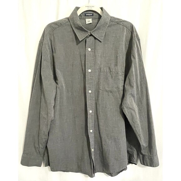 Old Navy Other - Old Navy Shirt Long Sleeve 100% Cotton Gray Button Up Men’s Regular Fit Size L